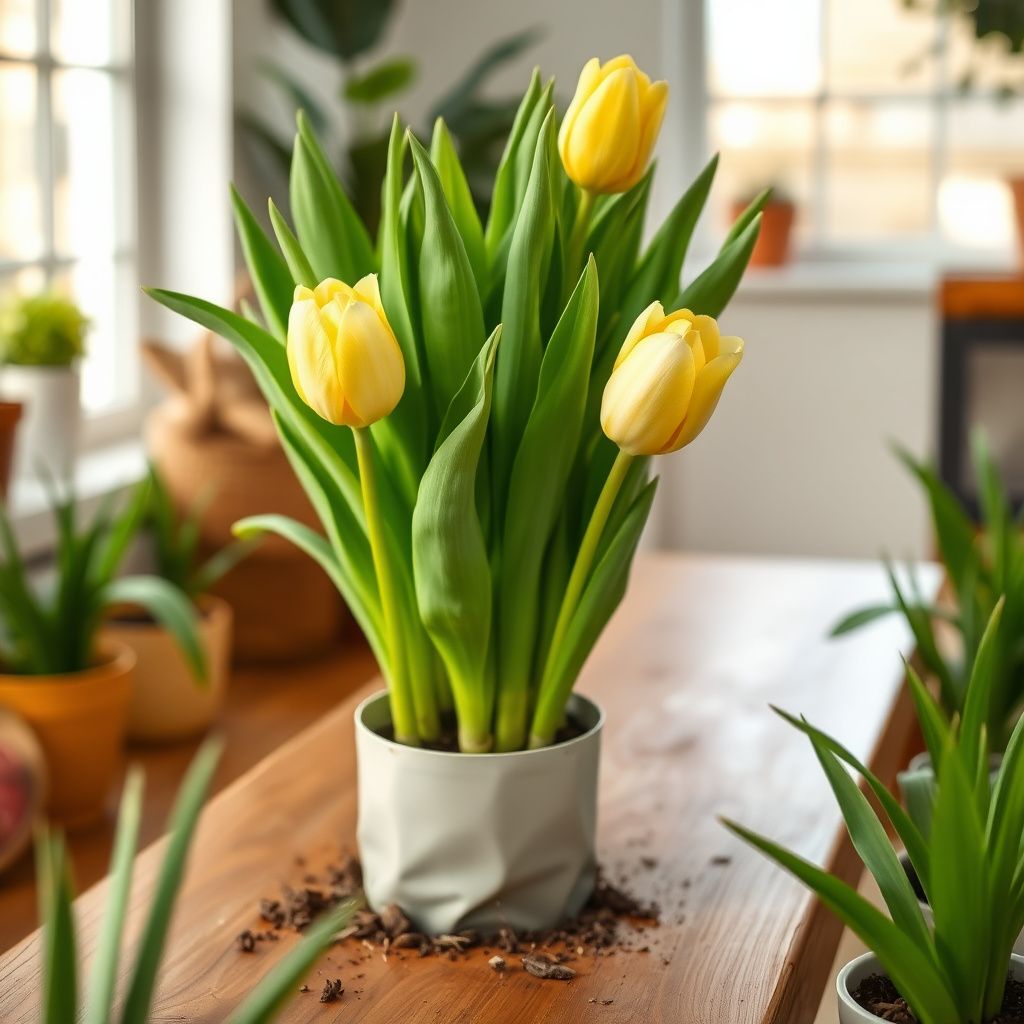 Yellow White Tulip Flower Seeds for Planting