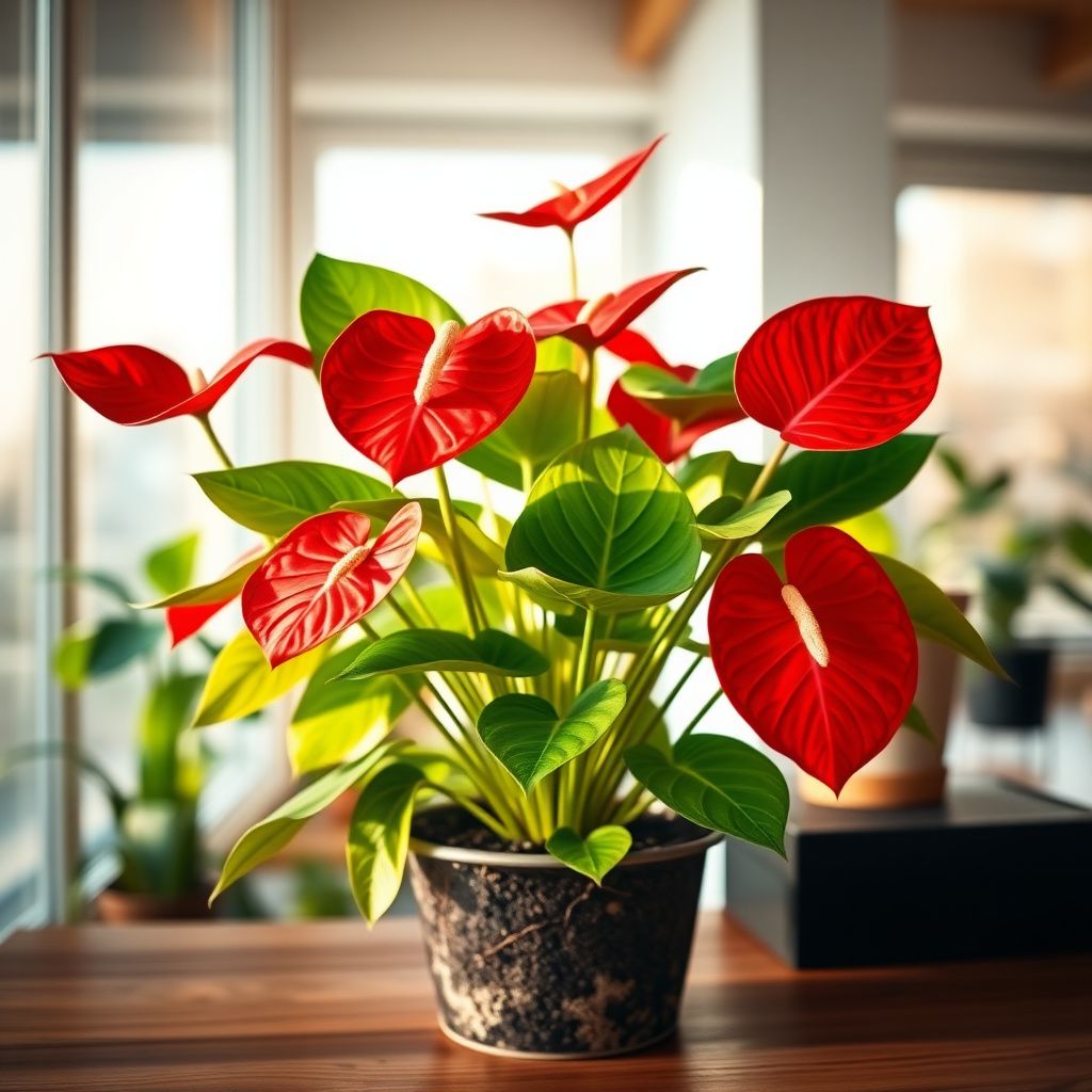 Anthurium Linden Araceae Seeds for Planting - Unique Red Anthurium Flowers Seeds