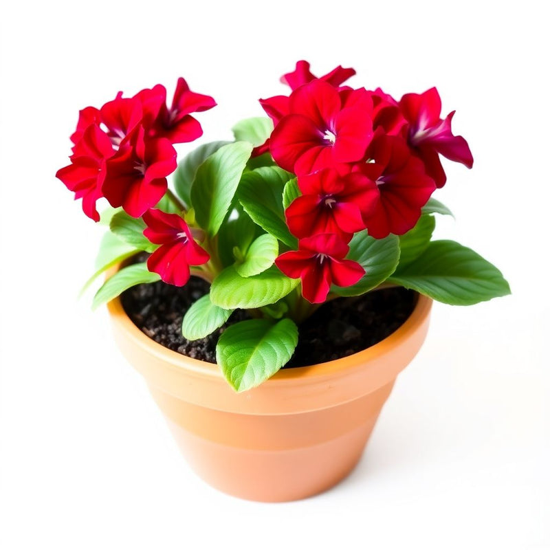 African Violet Red Flower Seeds for Unique Ground Cover | Exotic Blooms