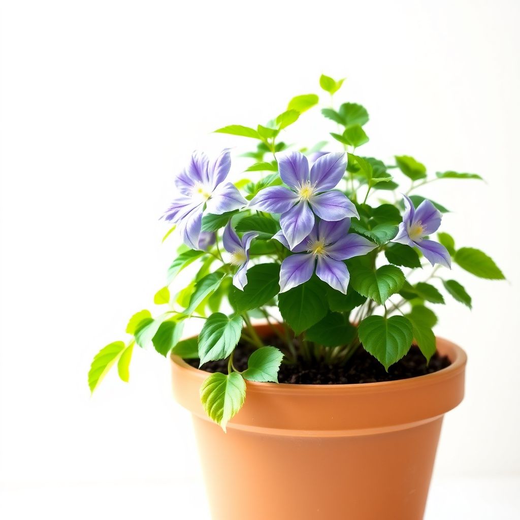 Blue White Clematis Flower Seeds Shade Tolerant Heirloom & GMO Free Seeds for Home Garden
 
 Sale