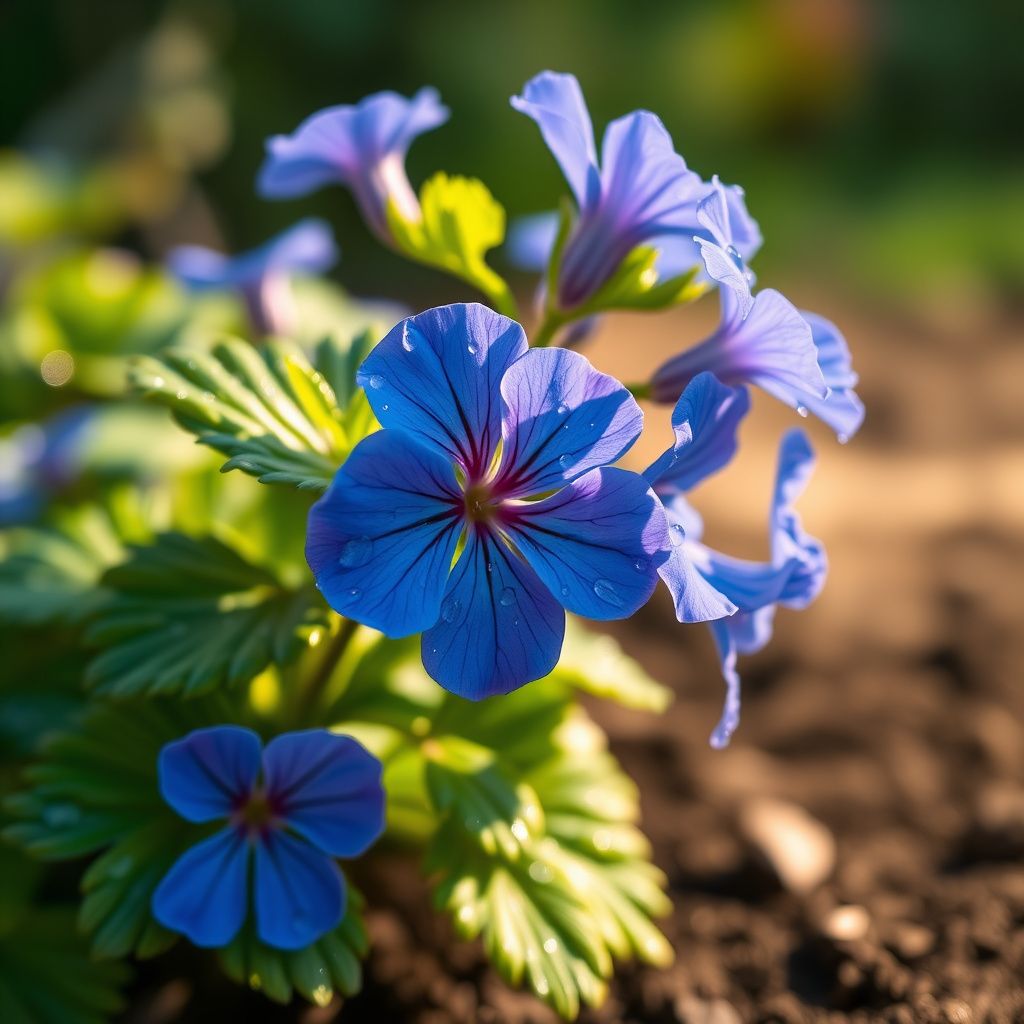 Blue Geranium Seeds for Planting - Beautiful Perennial Blooms