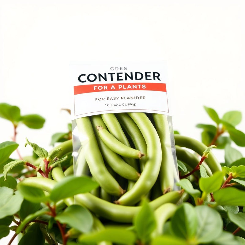 Green Contender Bean Seeds for Easy Planting