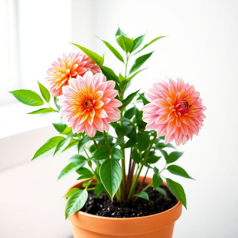 Yellow Pink Dahlia Flower Seeds for Planting - Grow Vibrant Dahlias