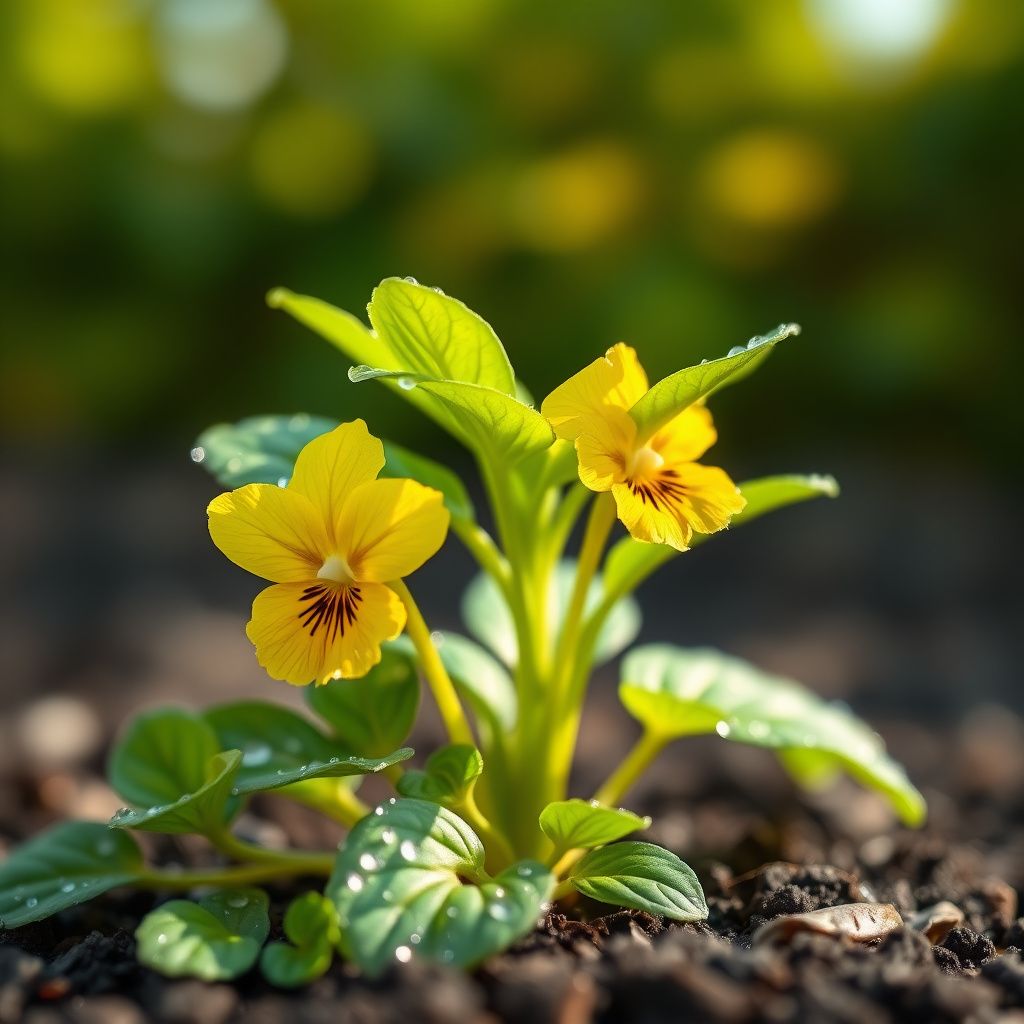 Yellow Viola Pubescens Plant Seeds for Planting