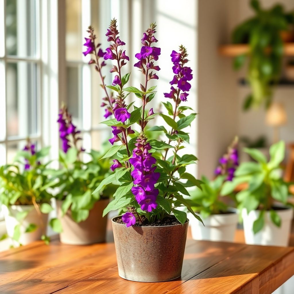 Salvia Splendens Sizzler Purple Seeds for Planting Butterfly Garden Window Planters