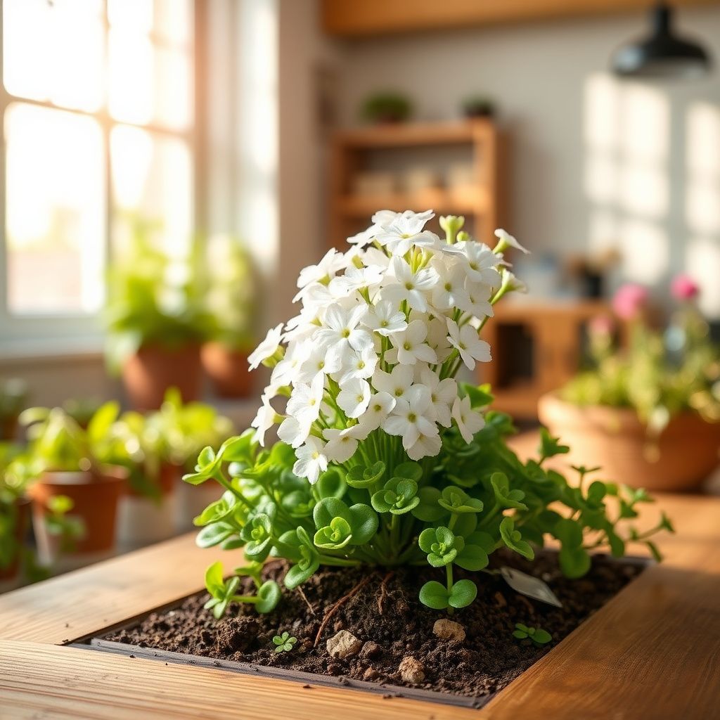 White Blush Saxifraga Flower seeds for Planting - Seasonal Bloomer, Heirloom & GMO Free Seeds for Home Garden