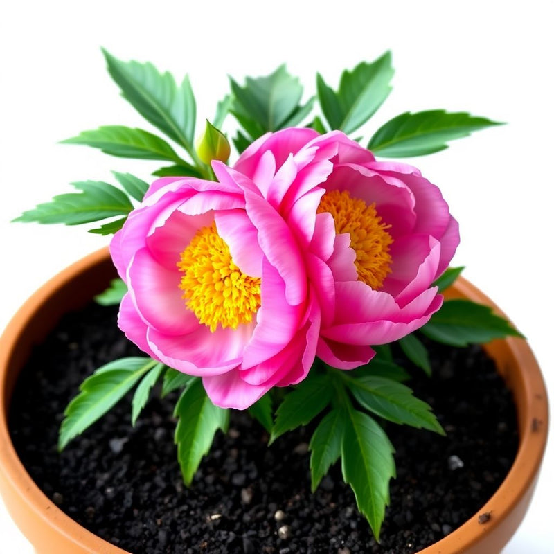 Paeonia tenuifolia Double Flowering Fernleaf Peony with Fragrant Spring Flowers