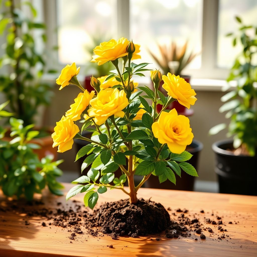 Yellow Sunblaze Miniature Rose for Planting NonGMO Heirloom Garden Seeds Long Bloom Season 
 
 Sale