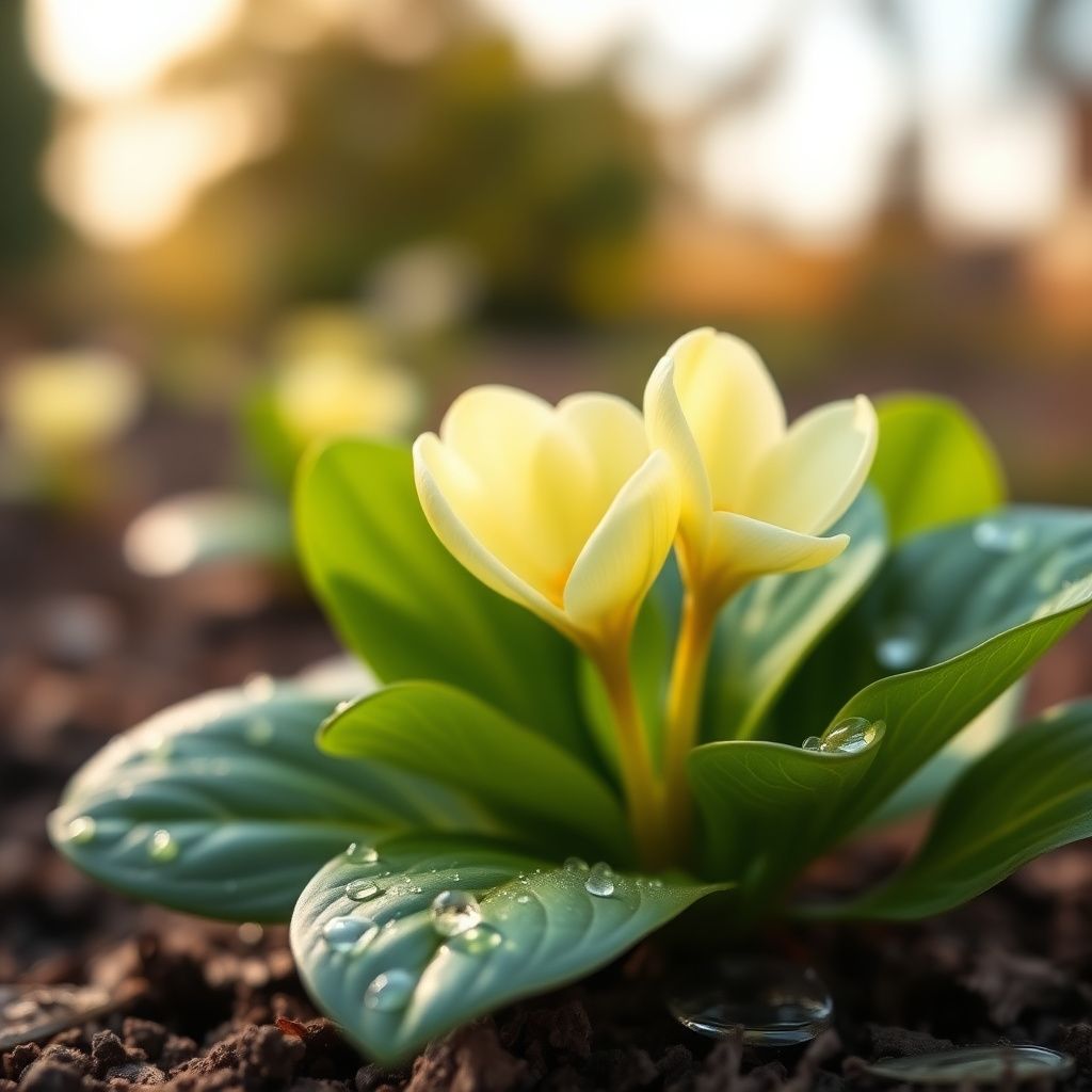 Light Yellow Cyclamen Flower seeds for Planting - Long Bloom Season, Heirloom & GMO Free Seeds for Home Garden