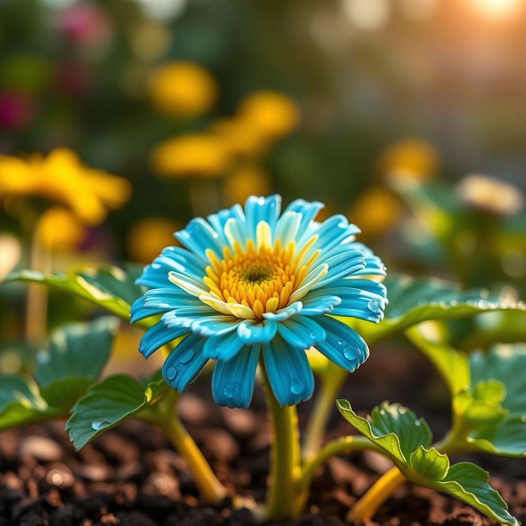 Zinnia Planting Flower Seeds Sky Blue Yellow for -Colors and Charming Blooms