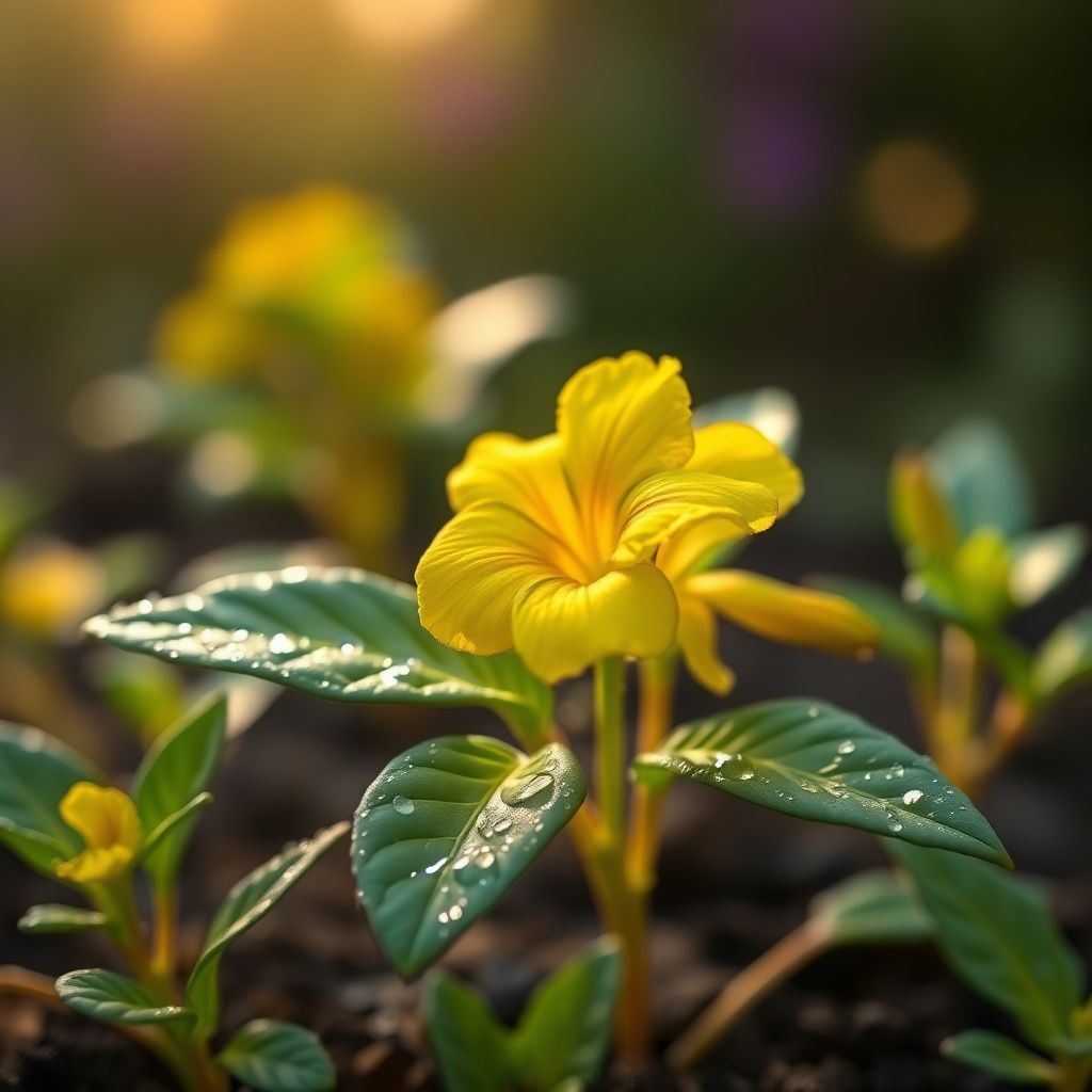Yellow Mimulus Guttatus Flower Seeds for Planting