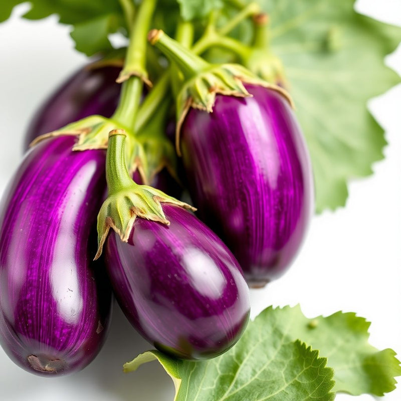Purple Eggplant Seeds for Home Gardening