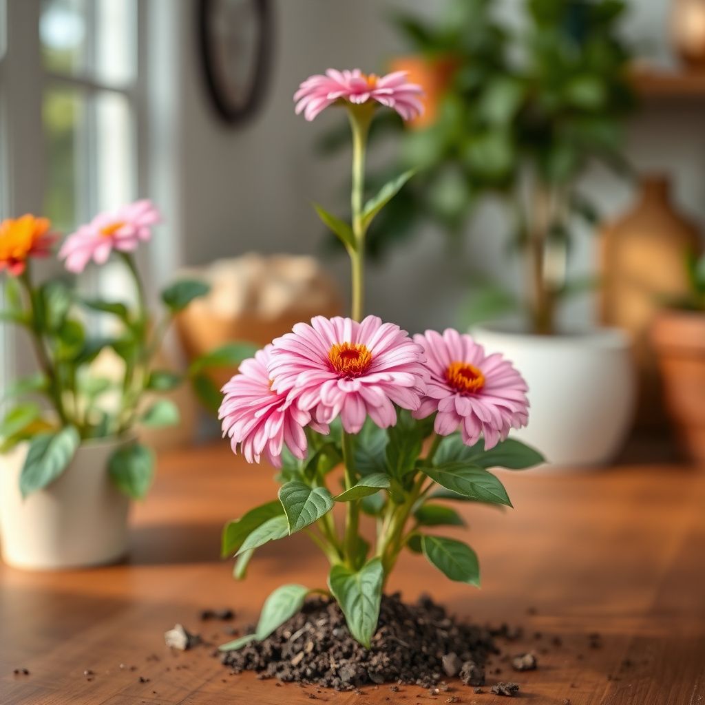 Zinnia Light Pink Flowering Seeds for  Exotic Planting
