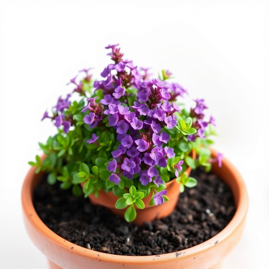 Purple Creeping Thyme Flower Seeds for Garden Ground Cover with Fragrant Blooms