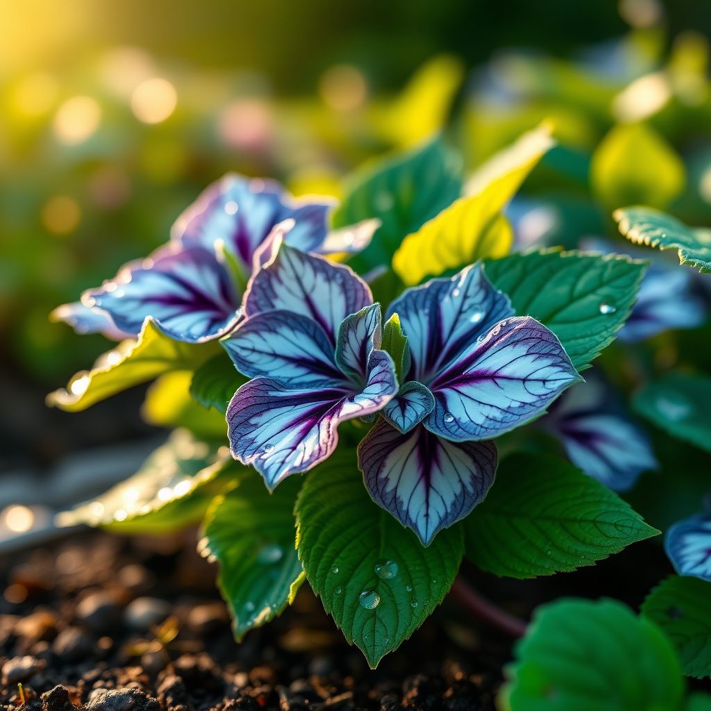Blue White Coleus Flower seeds for Planting Vibrant Colors Heirloom & GMO Free Seeds for Home Garden