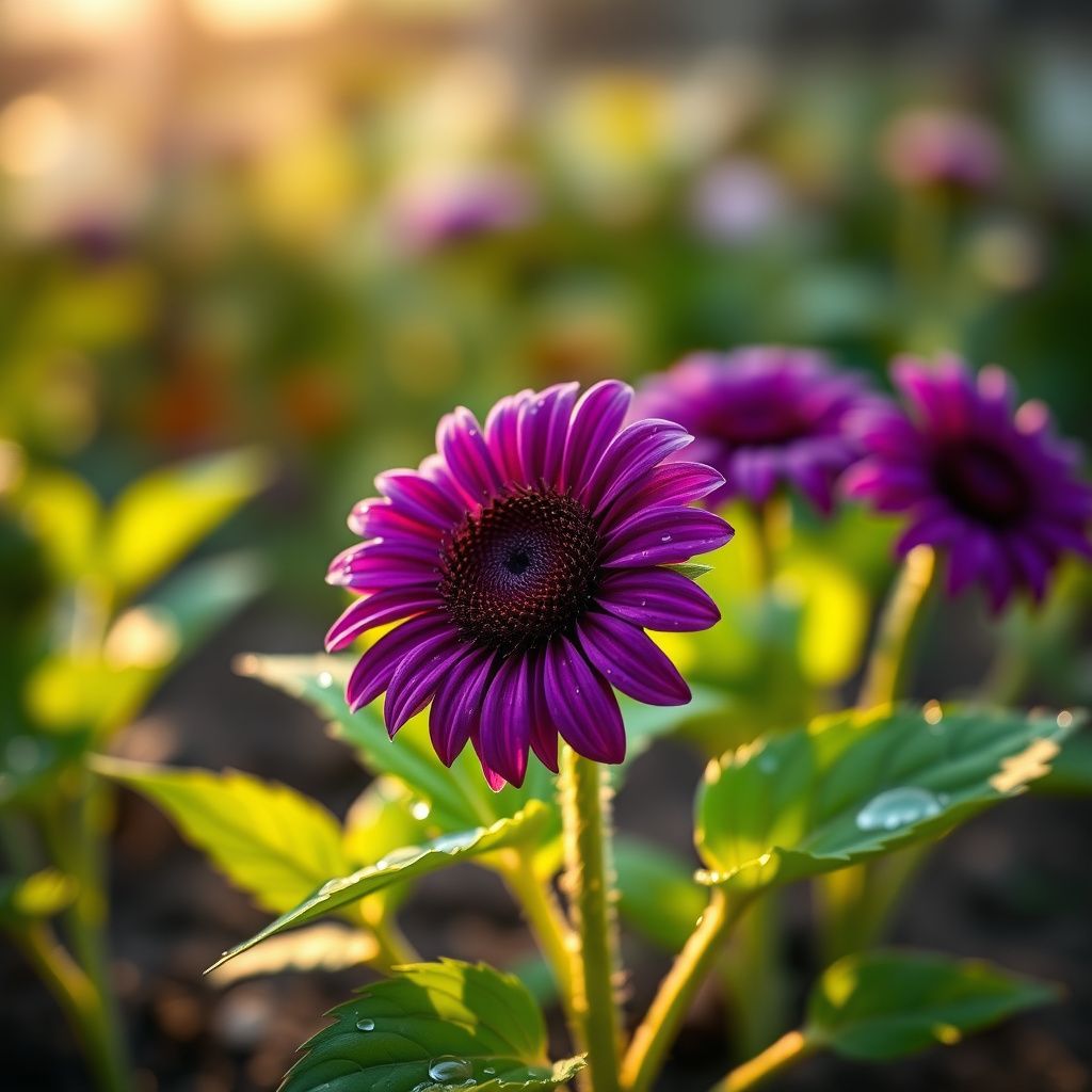 Purple Mini Sunflower Seeds for Planting  Grow Your Garden