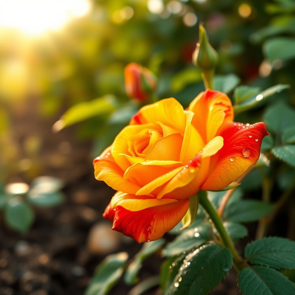 Yellow Red Rose Flower Seeds for Vibrant Garden Planting