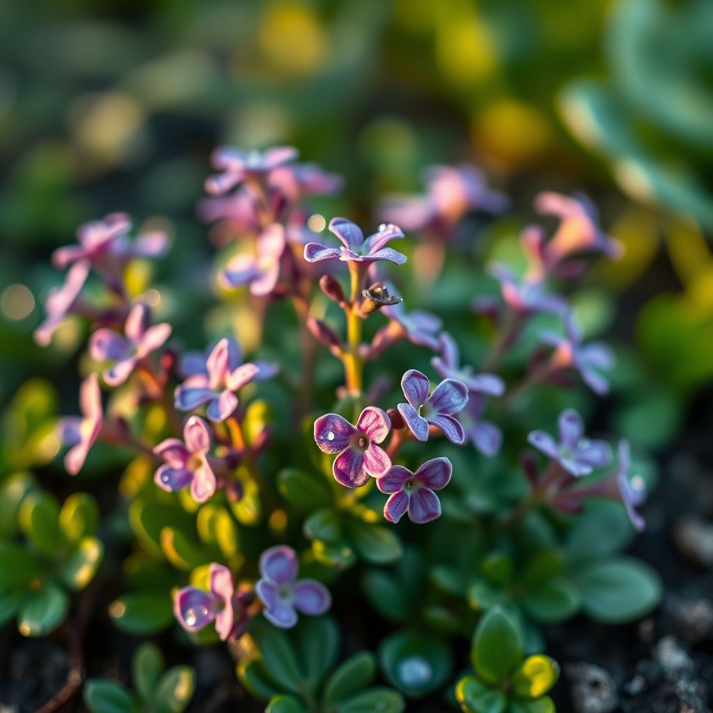 Purple Creeping Thyme (Thymus serpyllum) Flower Seeds for Garden Ground Cover Use