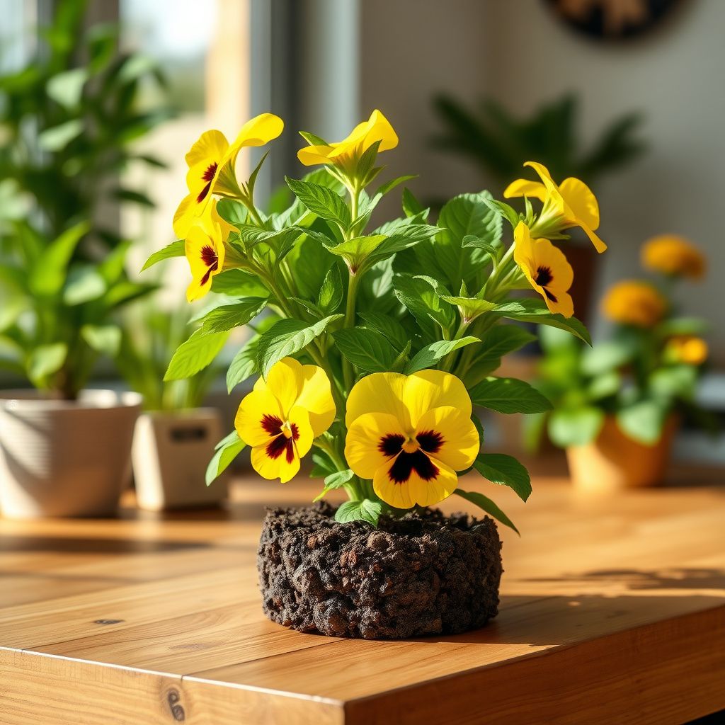 Yellow Swiss Pansy Flower Seeds Planting