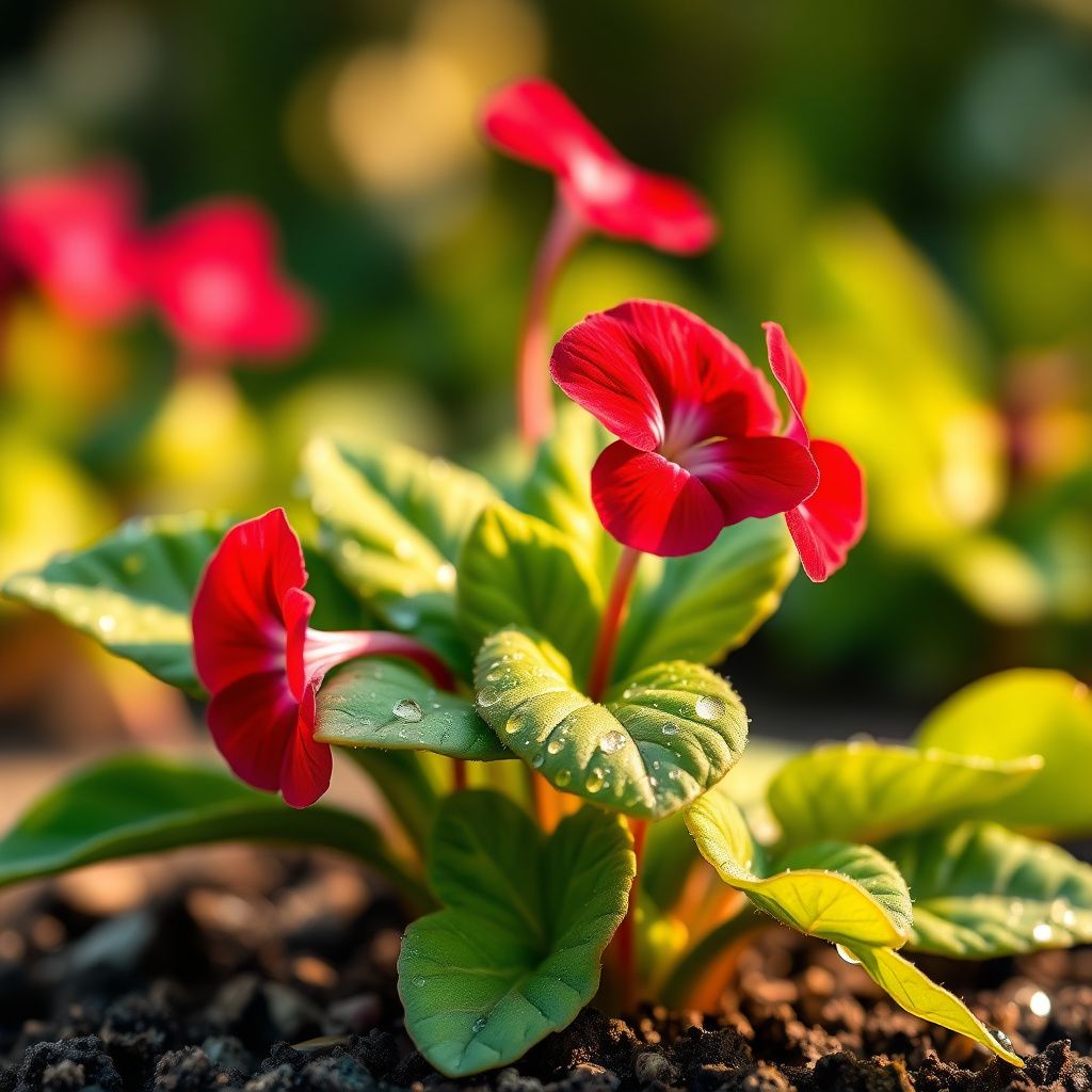 African Violet Red Flower Seeds for Unique Ground Cover | Exotic Blooms