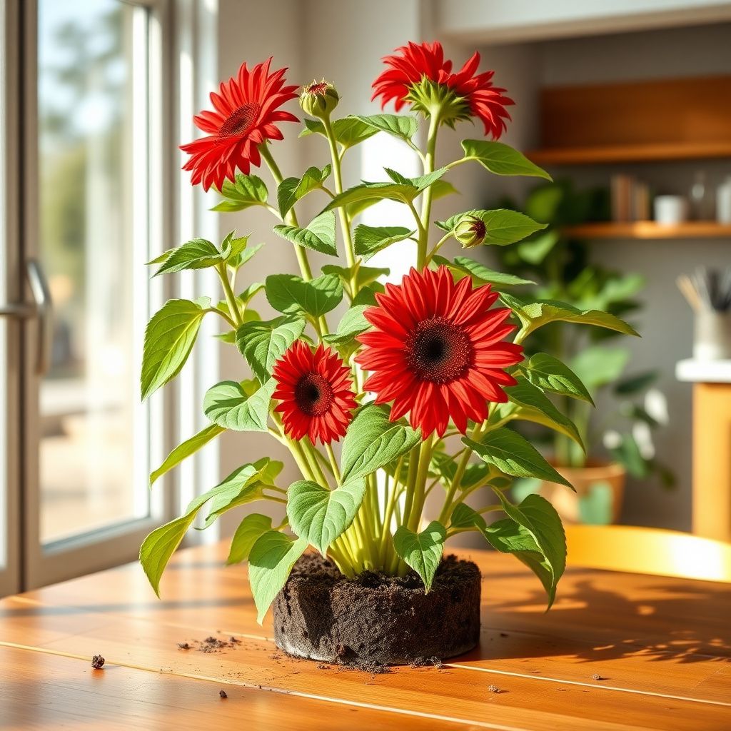 Red Mexican Sunflower Seeds for Bold Red Blooms