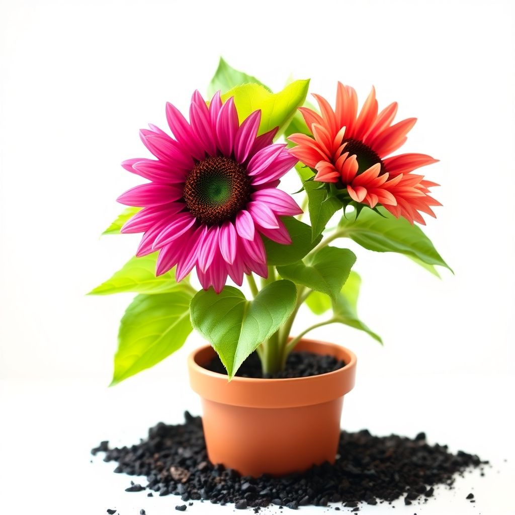 Bold Pink Sunflower Seeds for Vibrant Heirlooms Garden and Planting