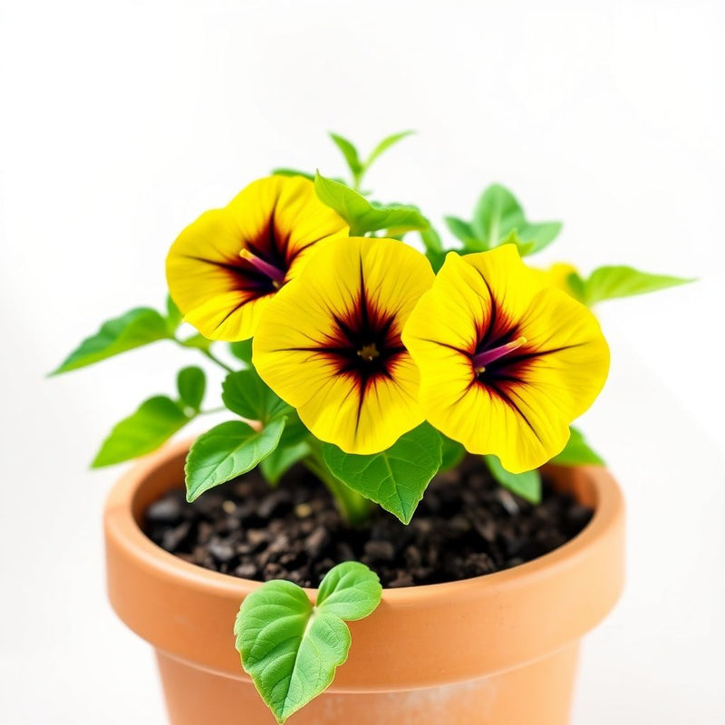 Yellow Violet Petunia Flower seeds for Planting - Seasonal Bloomer, Heirloom & GMO Free Seeds for Home Garden