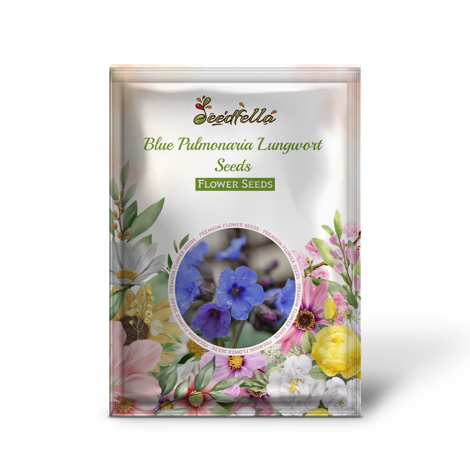 Blue Lungwort garden seeds for shady areas