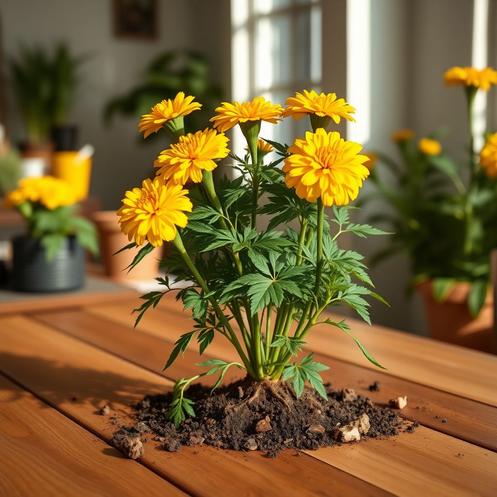 Yellow Lemmon Marigold Flower seeds for Planting Hardy Variety Heirloom & GMO Free Seeds for Home Garden 
 
 Sale
