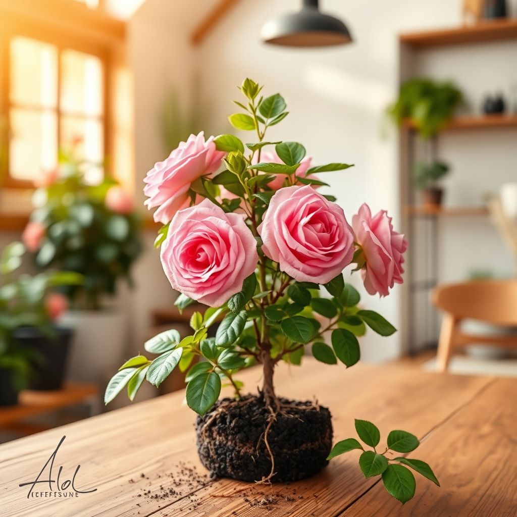 Yellow Pink Rose Flower Seeds Planting Yellow Pink