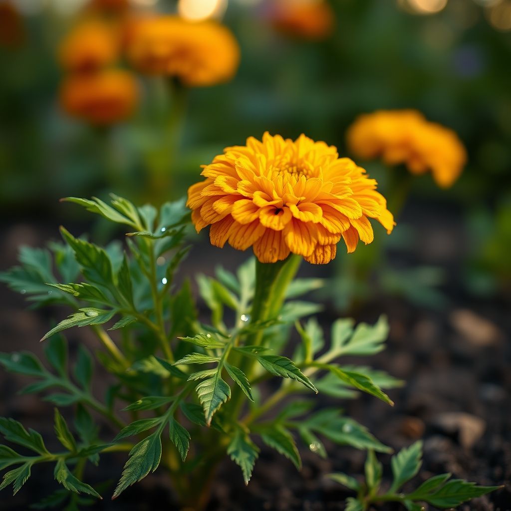 Marigold Jester Flower seeds for Planting Cut Flower Favorite Heirloom & GMO Free Seeds for Home Garden