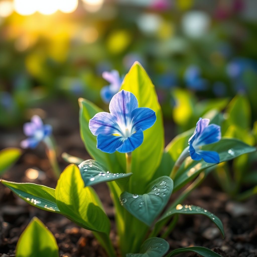 Blue Swan Flower seeds for Planting - Compact Growth, Heirloom & GMO Free Seeds for Home Garden