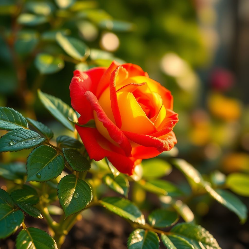 Yellow Red Rose Flower seeds for Planting - Hardy Variety, Heirloom & GMO Free Seeds for Home Garden