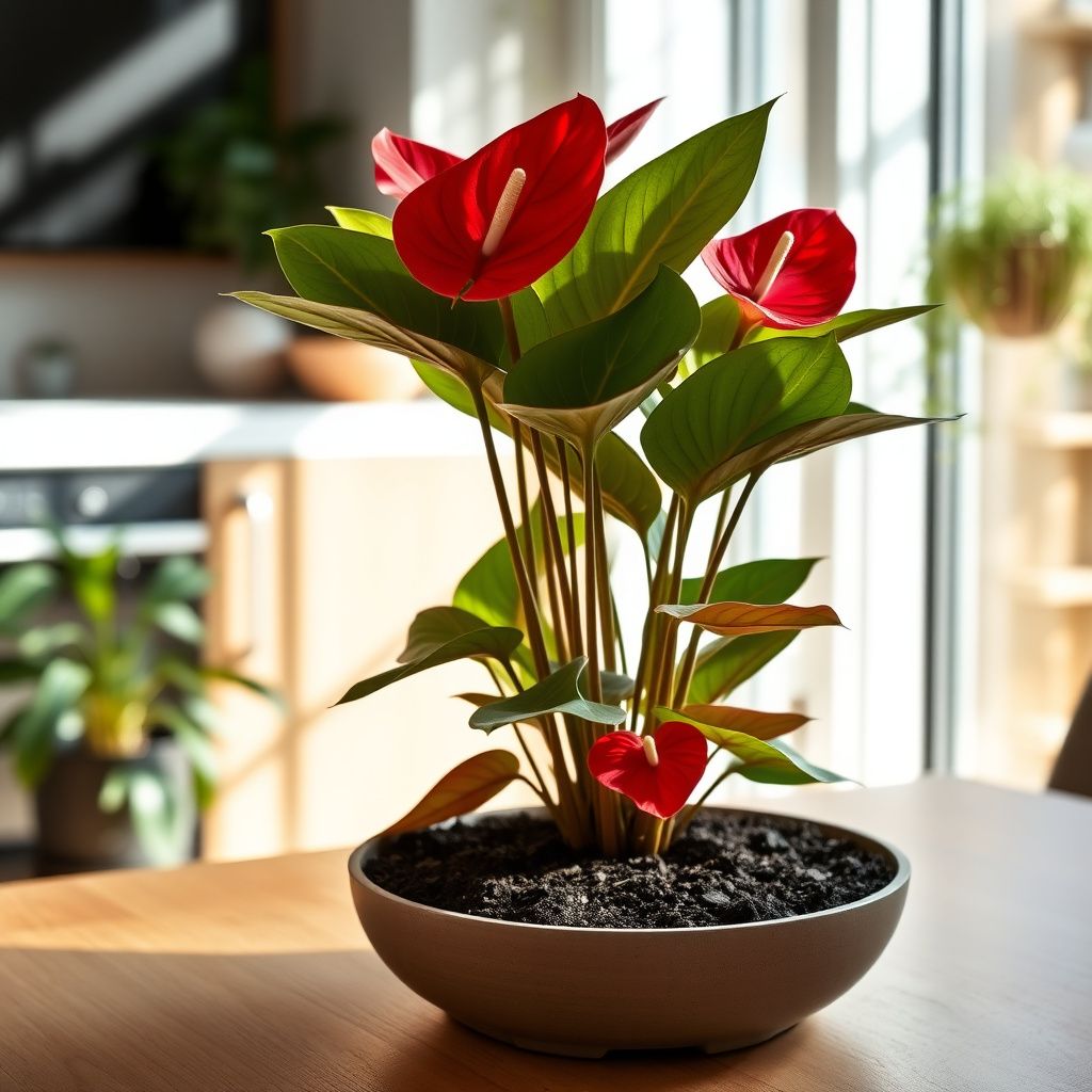 Anthurium Linden Seeds for Planting - Bold Red Blooms to Enhance Your Space