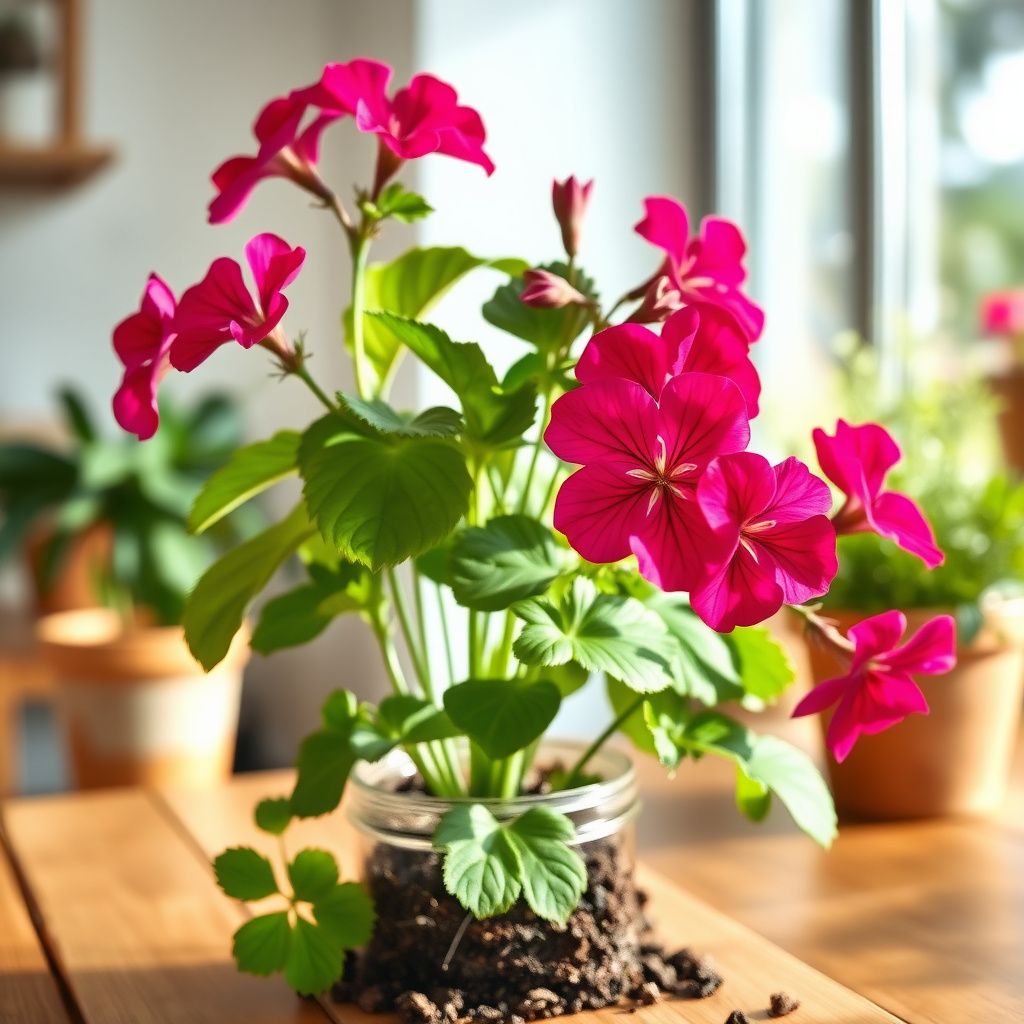 Violet Red Geranium Flower Seeds for Planting - Vibrant Garden Blooms