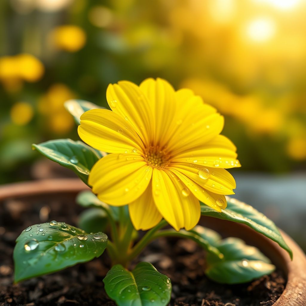 Yellow Rotundifolia Flower Seeds for Planting  Ideal for Brightening Gardens with Vibrant Blooms