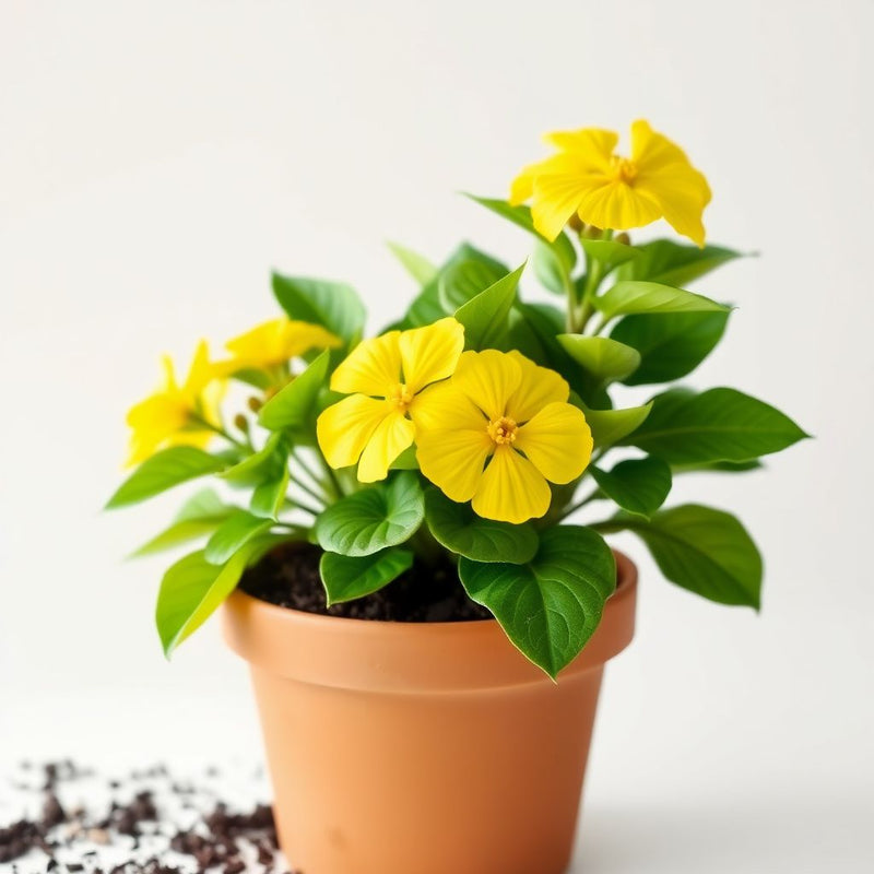 Yellow Rotundifolia Flower Seeds for Planting  Ideal for Brightening Gardens with Vibrant Blooms