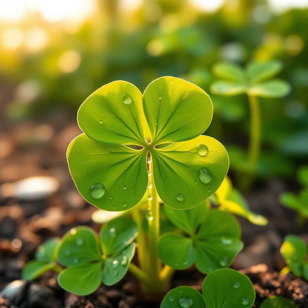Khaki Green Four Leaf Clover Seeds for Planting – Heirloom NonGMO Organic Garden Seeds High Germination
 
 Sale