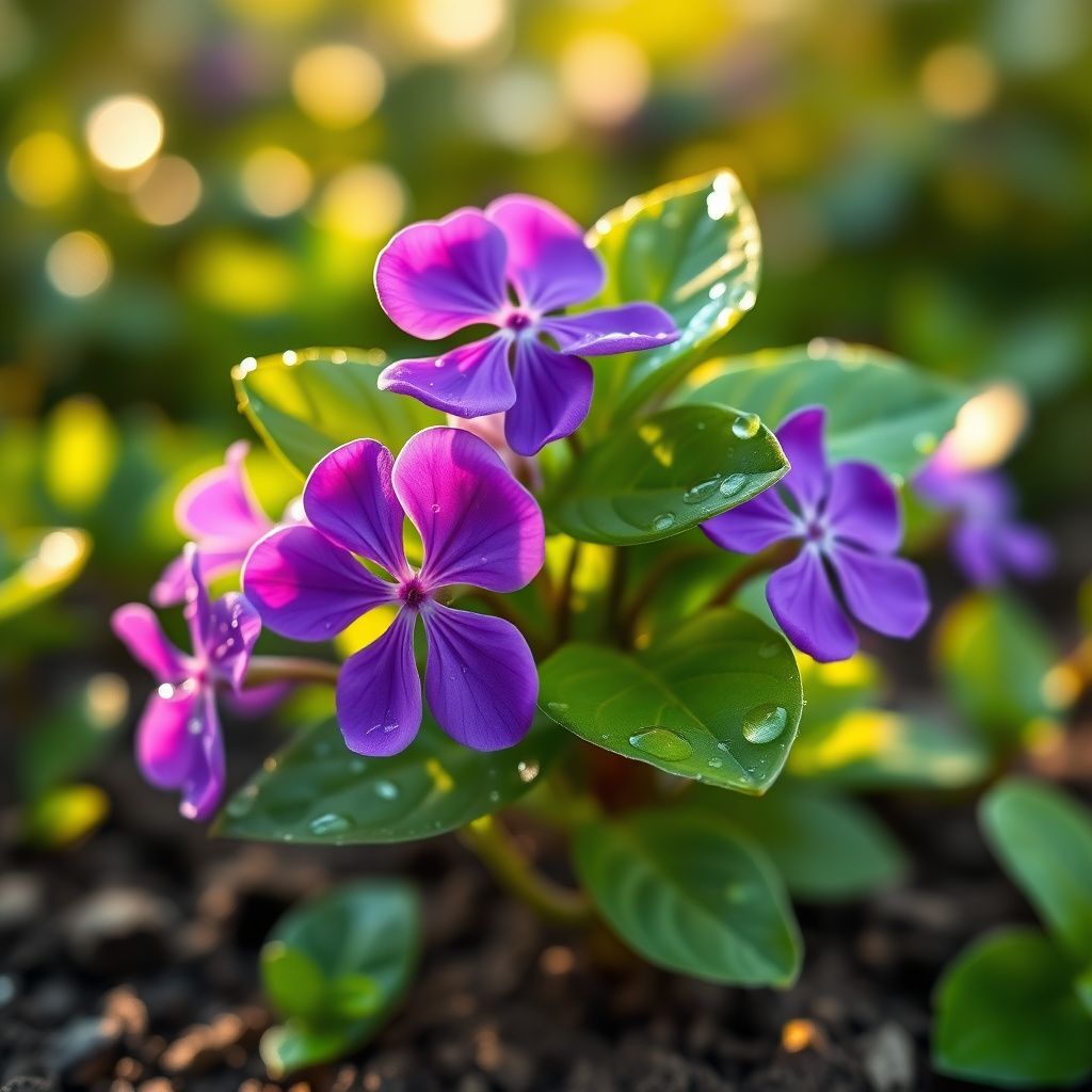 Violet Vinca Periwinkle Seeds for Planting - Beautiful Blooms