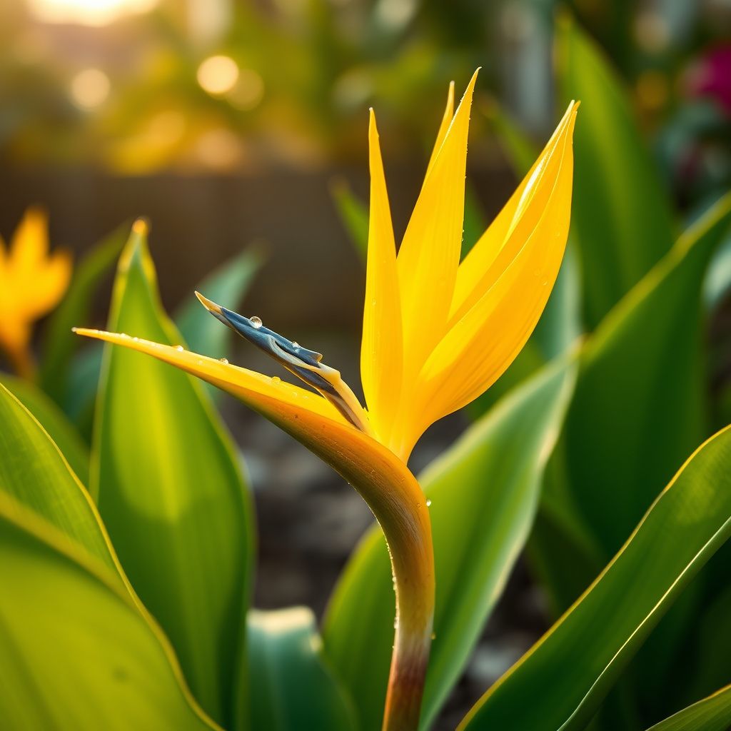 Yellow Strelitzia Reginae Flower seeds for Planting Premium Quality Heirloom & GMO Free Seeds for Home Garden