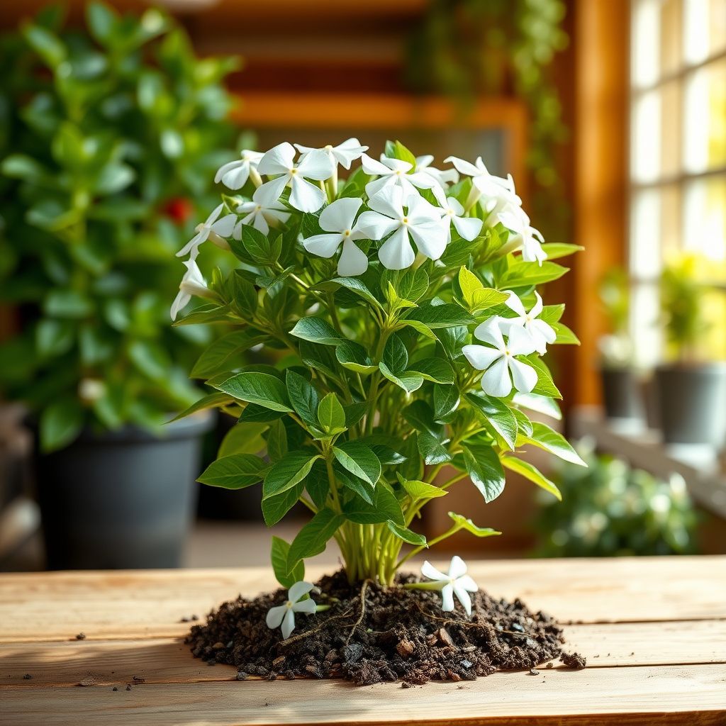 White Periwinkle Flower seeds for Planting - Perfect for Borders, Heirloom & GMO Free Seeds for Home Garden