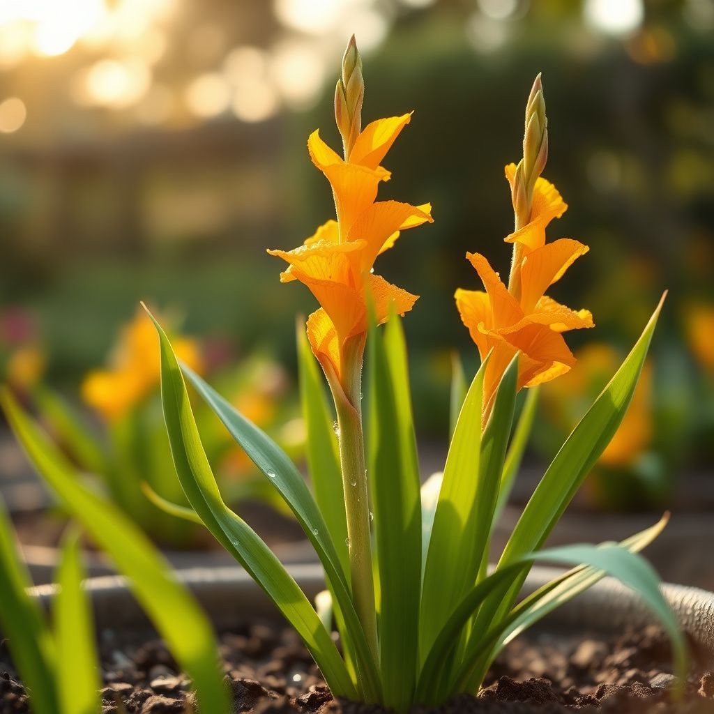 Yellow Orange Gladiolus Planting Seeds