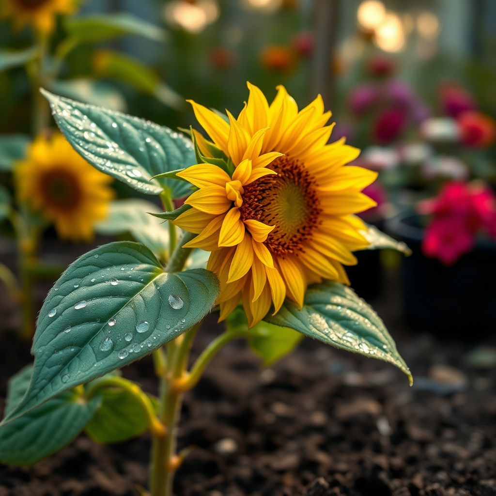Sunflower Velvet Queen Seeds Helianthus Annuus for Planting Summer Garden Beds