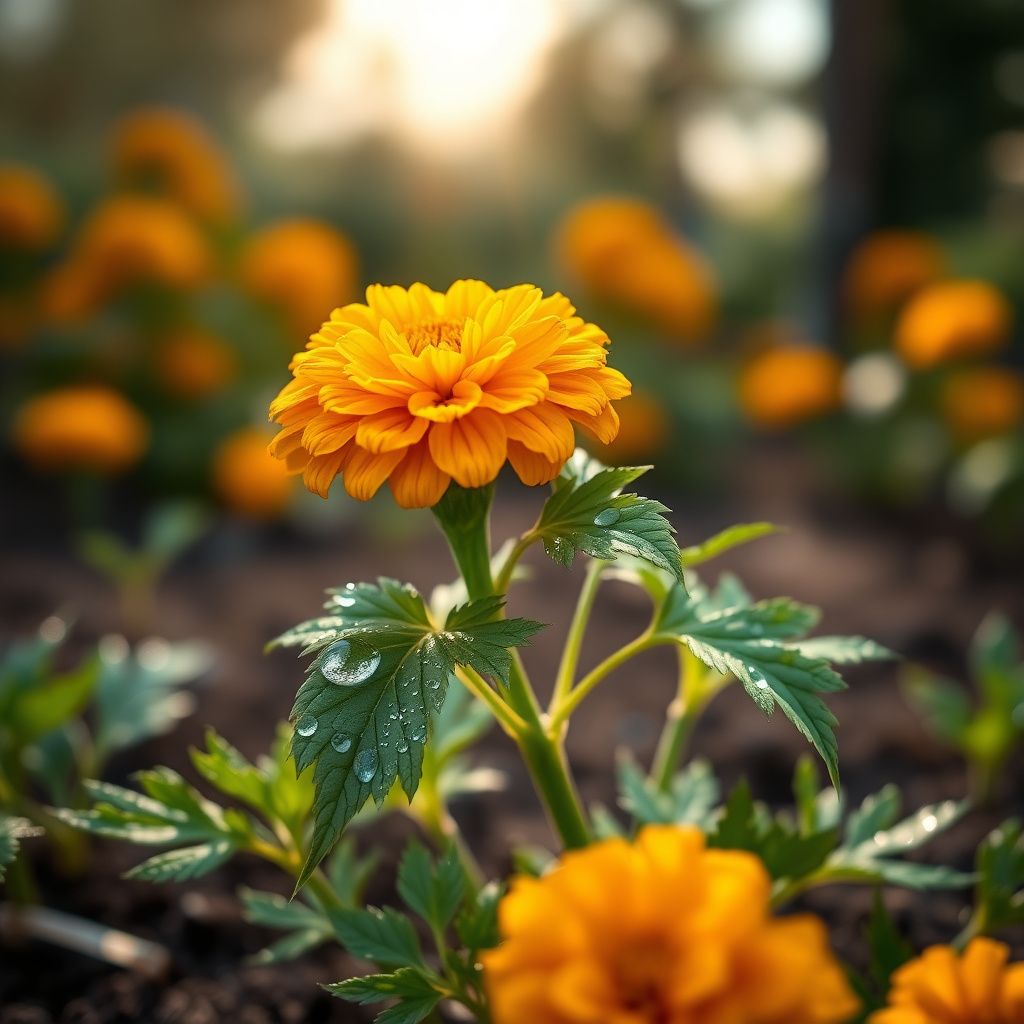 Marigold Flower seeds for Planting Shade Tolerant Heirloom & GMO Free Seeds for Home Garden