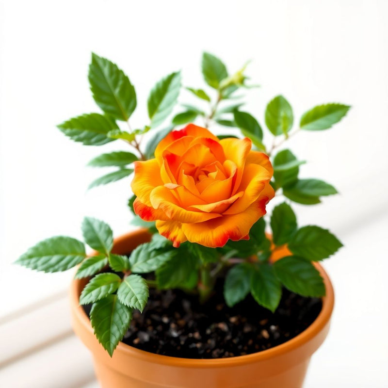 Yellow Orange Rose Flower seeds for Planting - Perfect for Borders, Heirloom & GMO Free Seeds for Home Garden