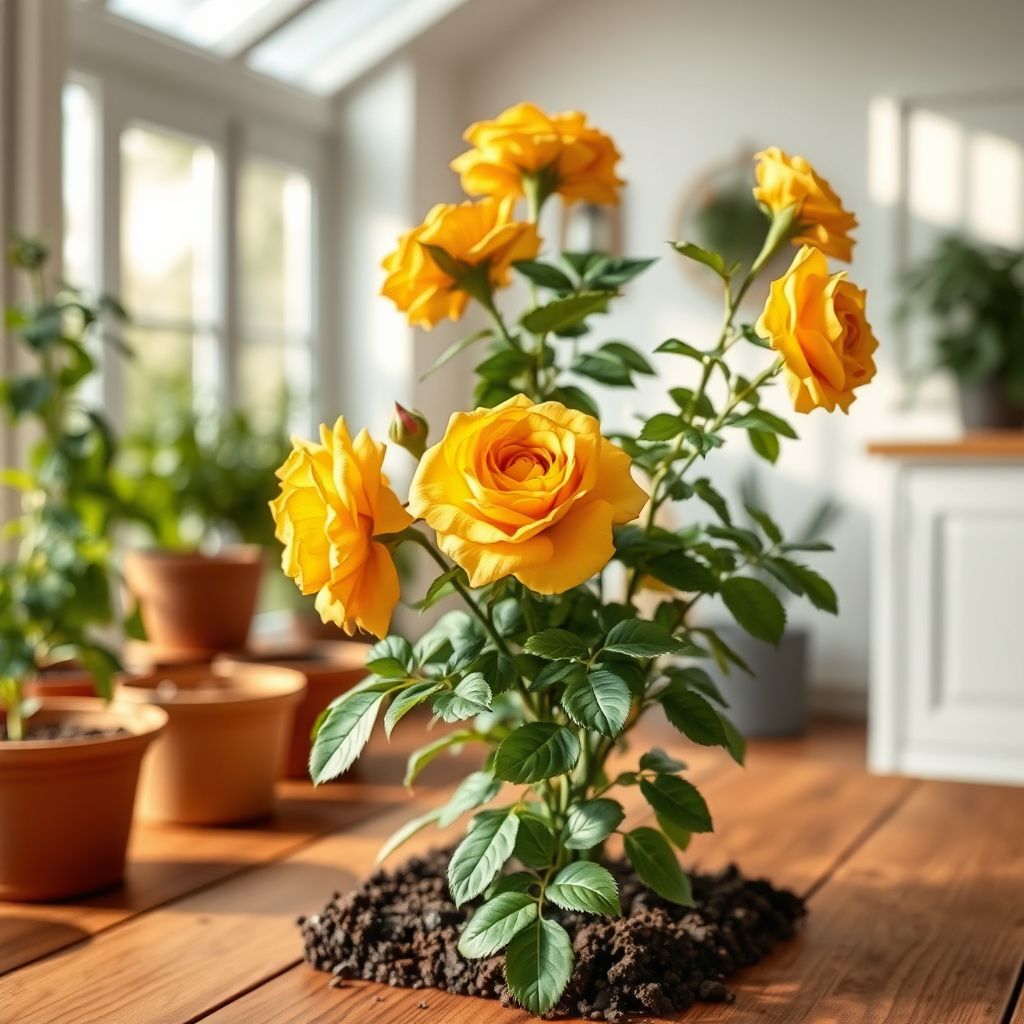 Yellow Orange Rose Flower seeds for Planting - Perfect for Borders, Heirloom & GMO Free Seeds for Home Garden