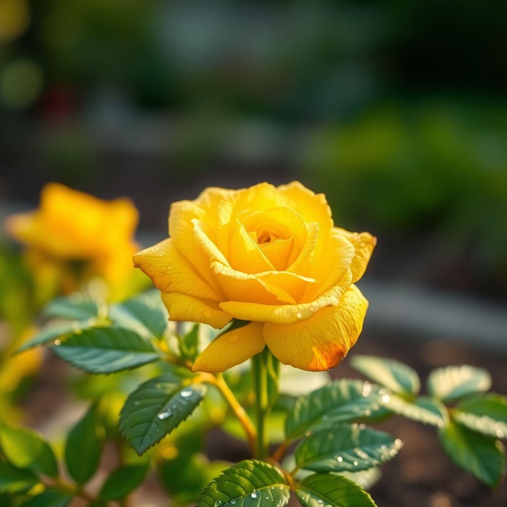 Yellow Orange Rose Flower seeds for Planting - Perfect for Borders, Heirloom & GMO Free Seeds for Home Garden