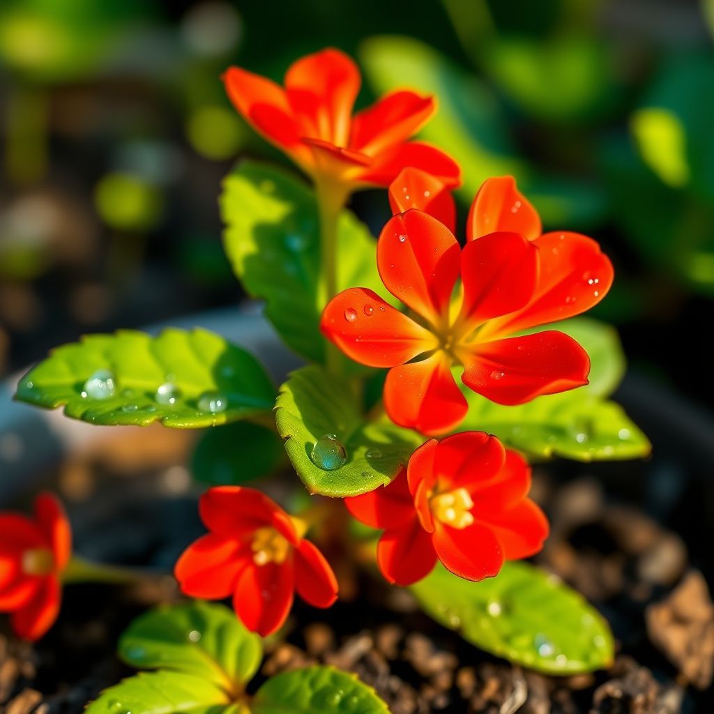 Kalanchoe Red Orange Flower seeds for Planting - Pollinator Friendly, Heirloom & GMO Free Seeds for Home Garden