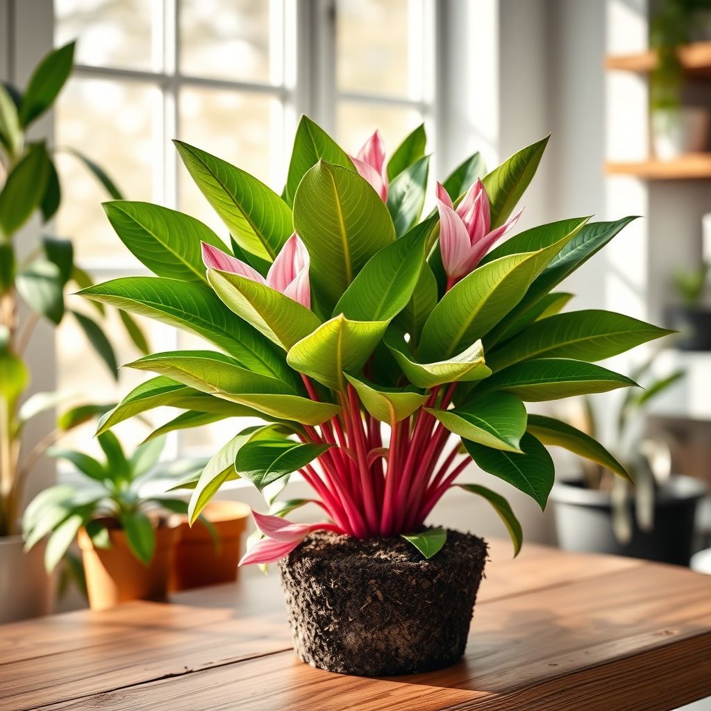Pink Aglaonema Flower seeds for Planting - Easy to Grow, Heirloom & GMO Free Seeds for Home Garden