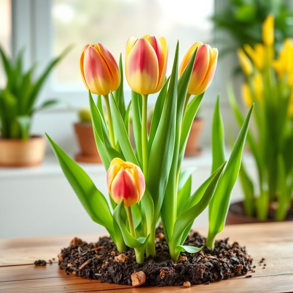 Yellow Pink Tulip Flower seeds for Planting - Premium Quality, Heirloom & GMO Free Seeds for Home Garden